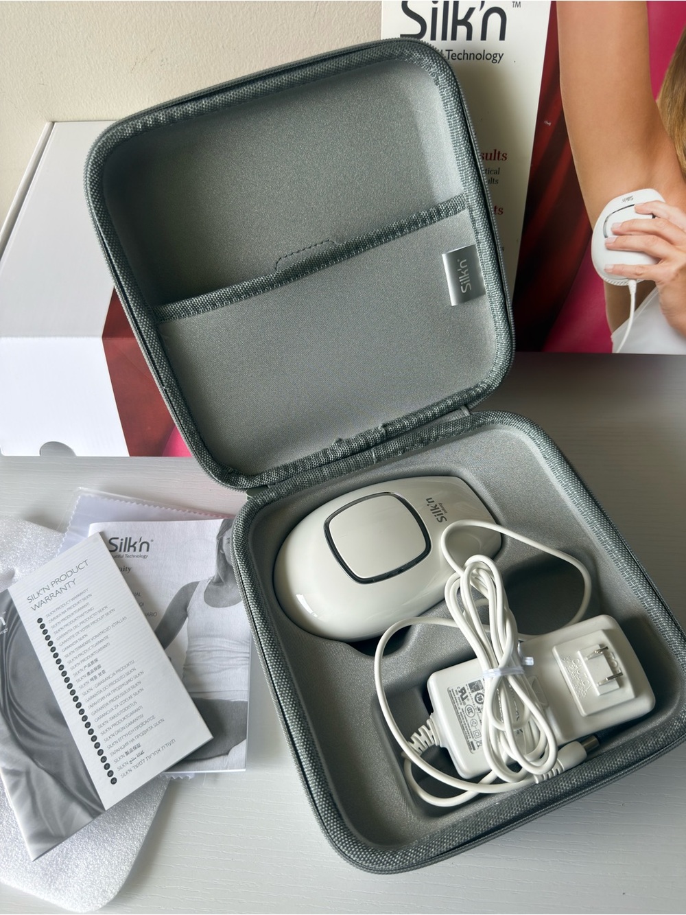 Silk’n laser Hair Remover Device – Like New, Complete Set